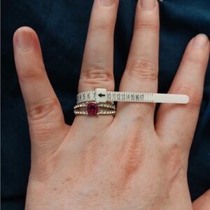 Ruby adjustable ring